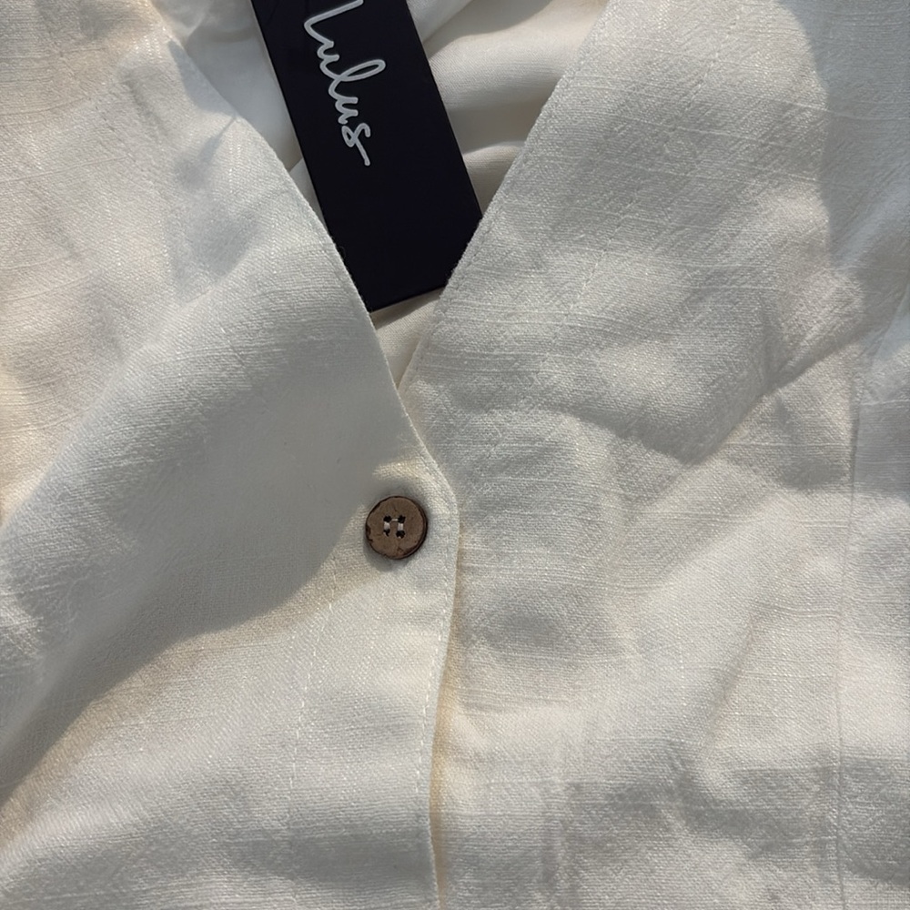 NWT Lulus Blissful Simplicity White Midi Dress - Picture 11 of 13